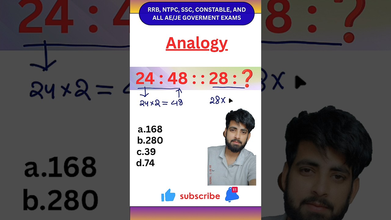 RRB + SSC  2025 | Analogy Reasoning | by HMSclasses. 