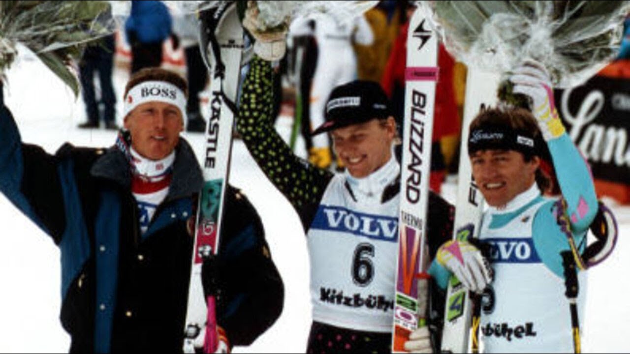 Atle Skaardal wins downhill (Kitzbühel 1990)