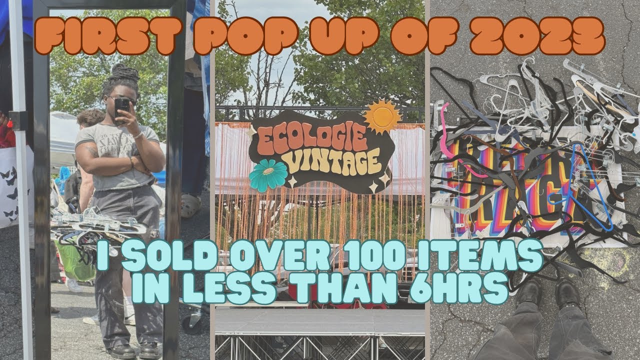 This was easily the best market I've ever done // Ecologie Vintage Spring Market, pop up vlog 🌟
