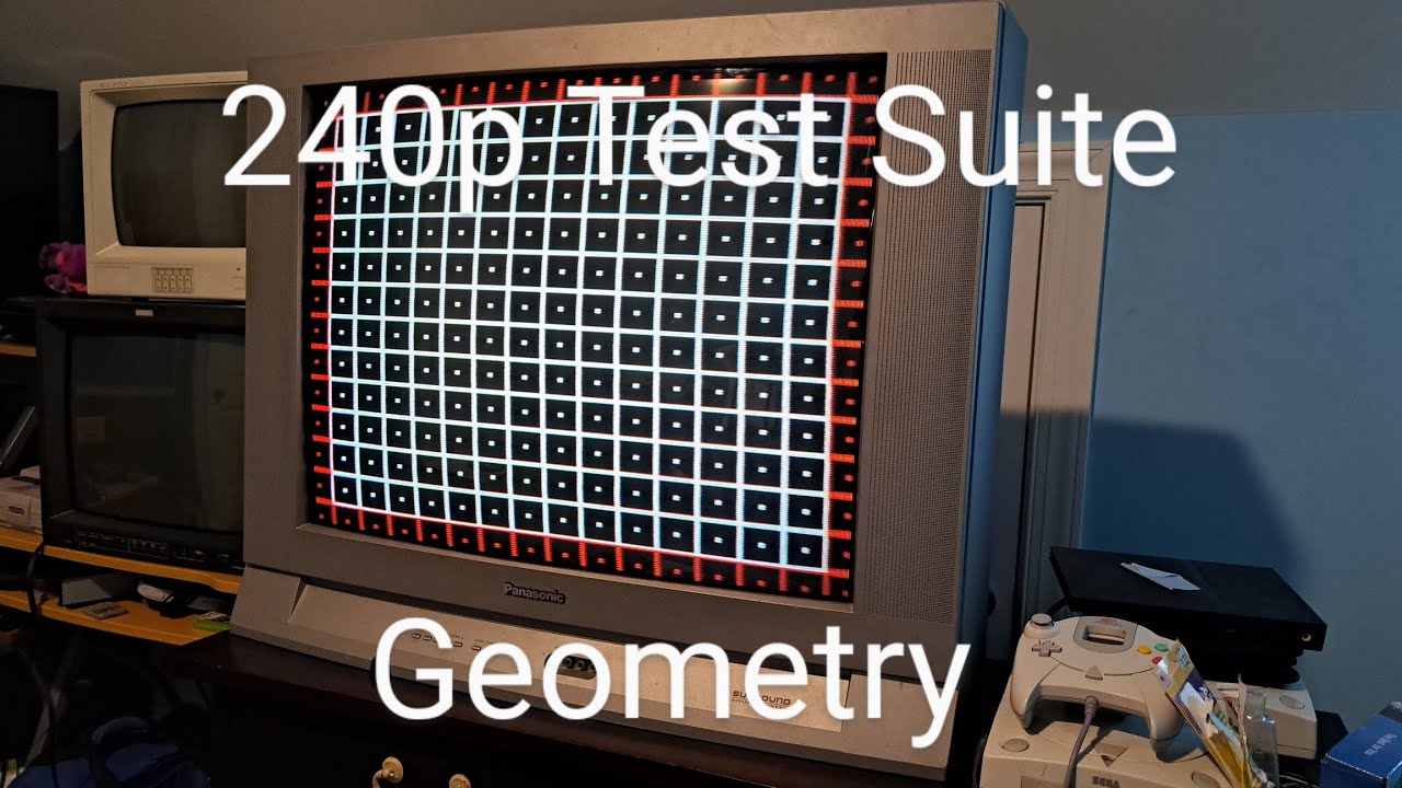 240p Test Suite: How I Adjust the Geometry of a CRT TV