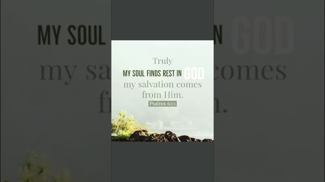 "Trust the Savior: Divine Rest from Psalms 62:1 ✨"