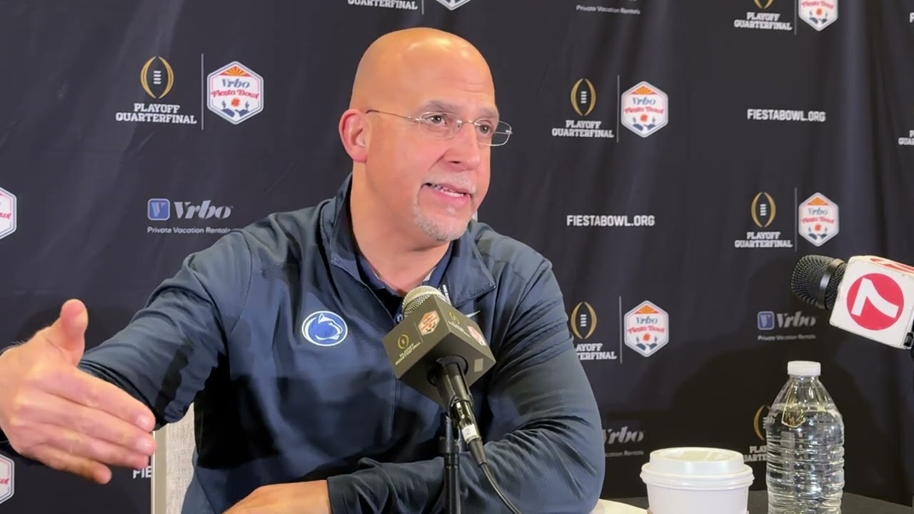 Penn State head coach James Franklin previews Fiesta Bowl matchup with Boise State
