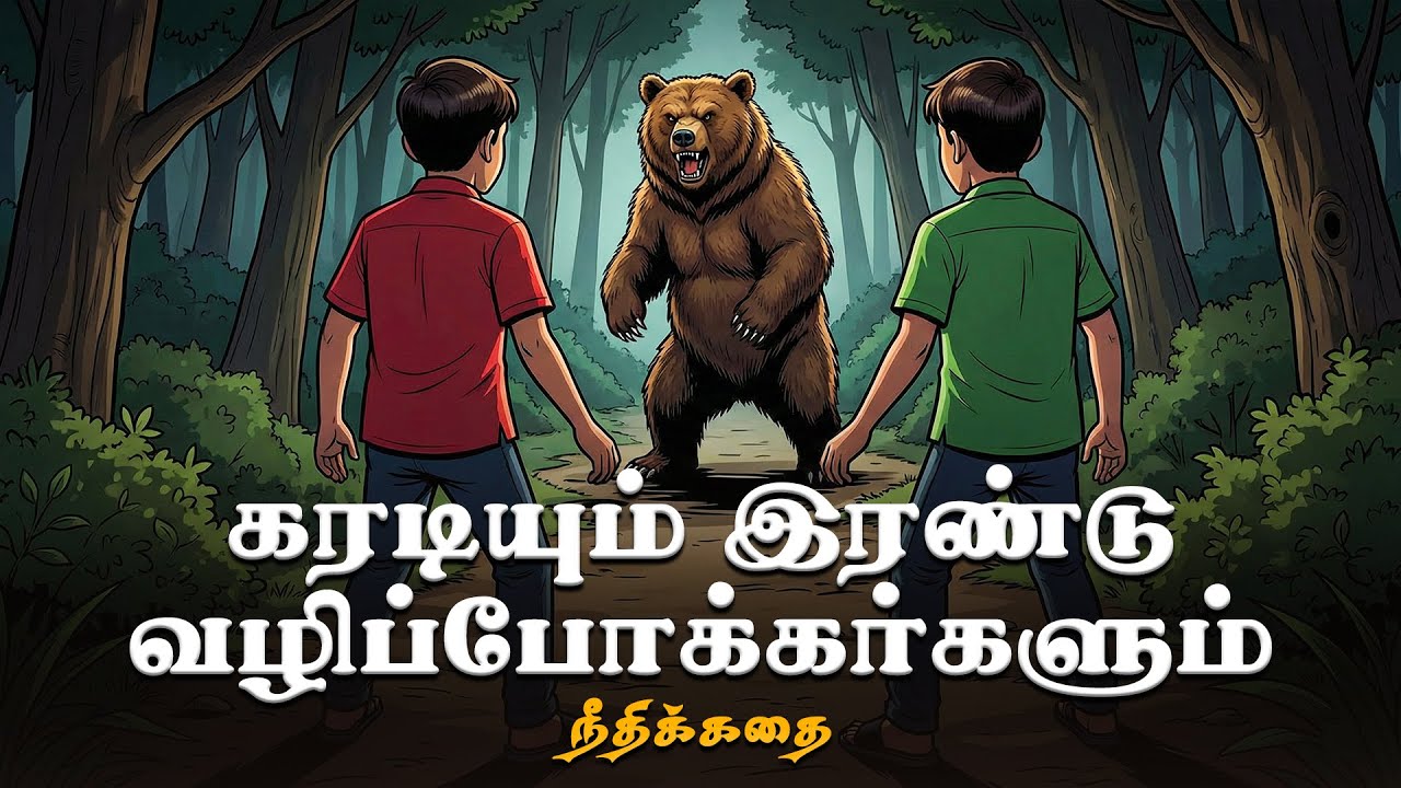ஆபத்தில் உதவாத நண்பனை என்றுமே நம்ப கூடாது | கரடியும் இரண்டு நண்பர்களும் | Tamil Fairy Tales Storys