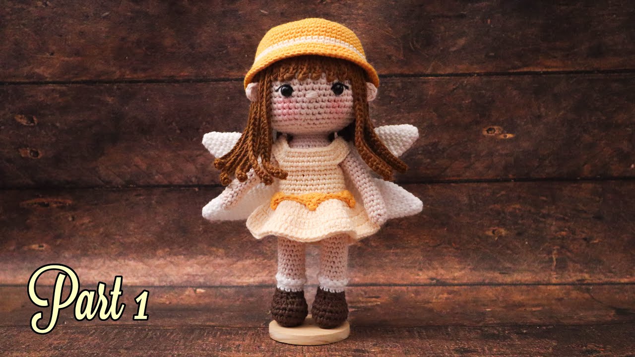 ELIA | PART 1 | ARMS, SHOES AND LEGS, BODY | MAKING AMIGURUMI CROCHET DOLL TUTORIAL