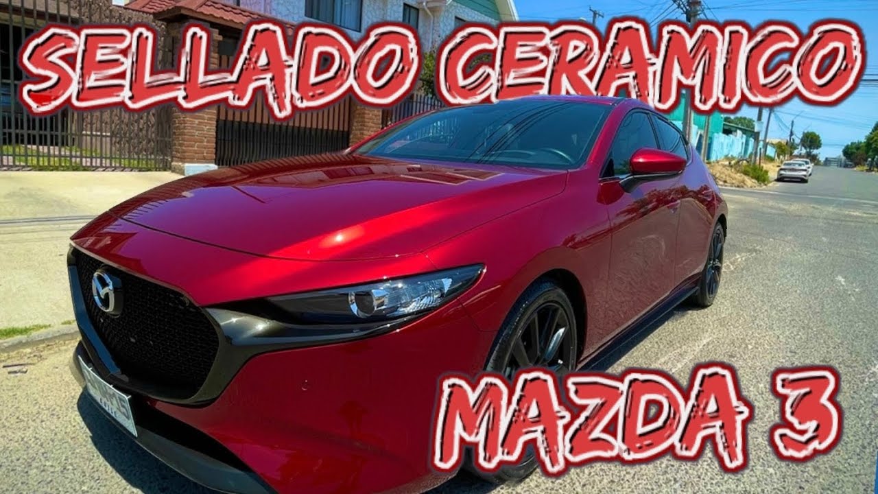 Sellado Ceramico Sonax Evo para el Mazda 3  Rojo Cristal GTX 2023 (Ceramic Coating)