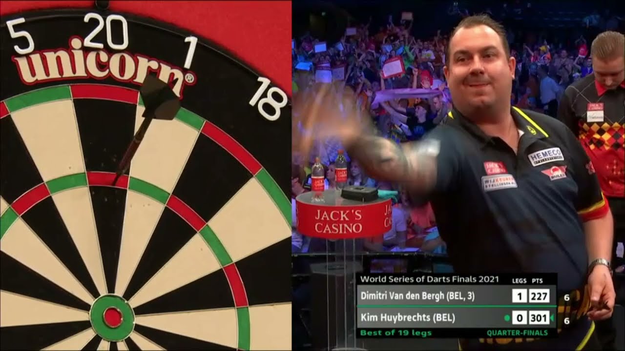 Dimitri Van den Bergh v Kim Huybrechts | 2021 World Series Of Darts Finals | Quarter Final