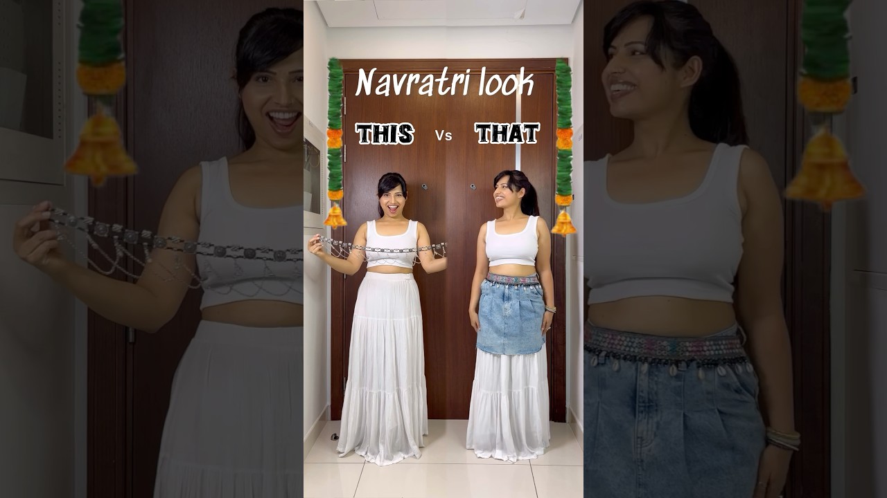 5/5 Outfit Idea for Navratri✨&rsquo;cause who said Garba can&rsquo;t be a remix ? #shorts #yt #navratri