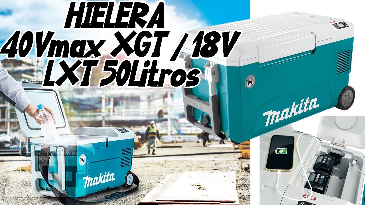 Hielera Makita Inalámbrica 40Vmax XGT / 18V LXT 50L  CW002GZ01