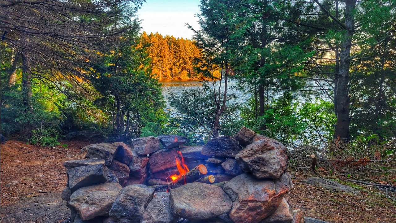Solo Camp - Algonquin Park - Kingscote Lake Part 2- #camping #canoeing #backcountry #campfirecooking
