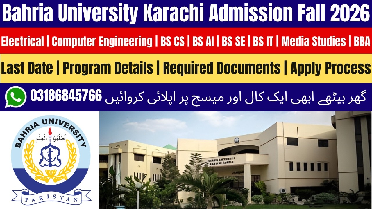 Bahria University Karachi Admission 2026 | Bahria University Admission 2026 | BUKC Admission 2026