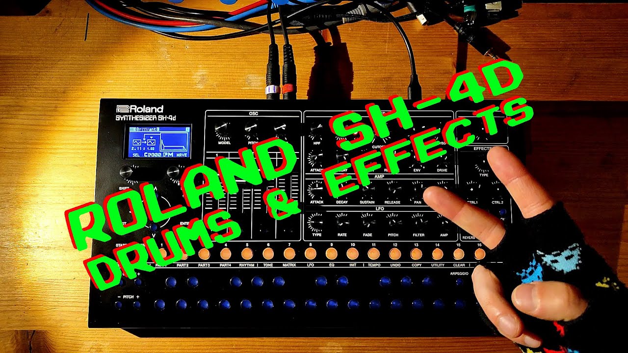 Can the SH-4d effects freak up some drums?