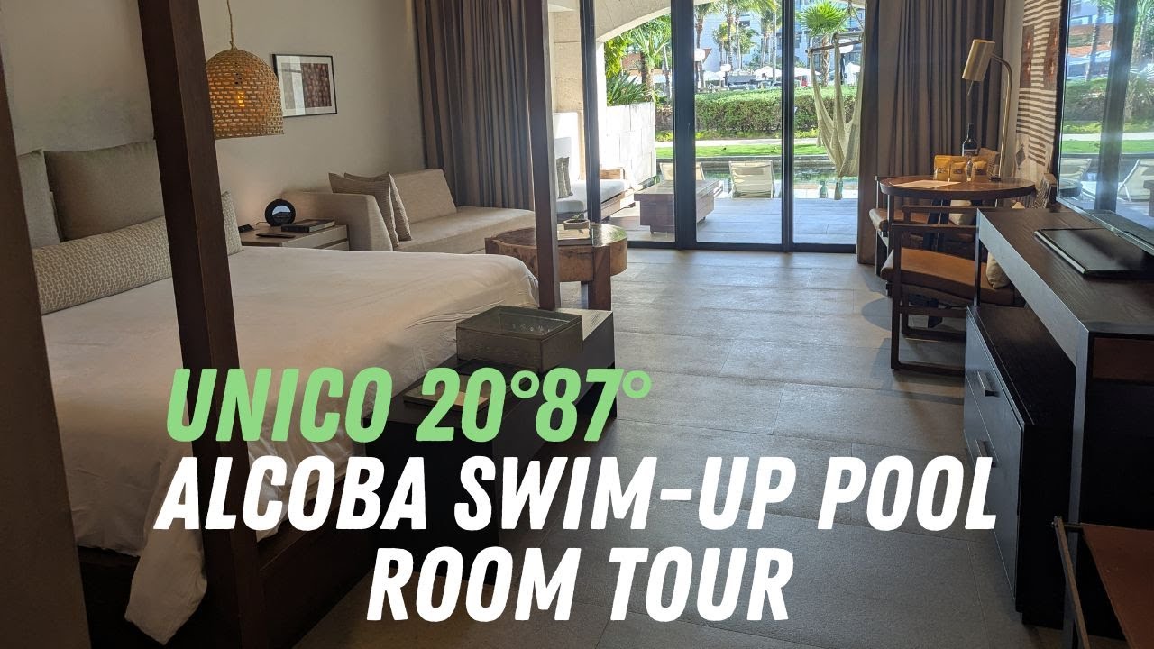 Inside the Alcoba Swim-Up Pool Room at UNICO 20°87° | Full Tour