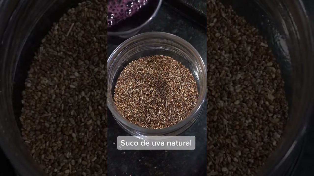 Como fazer SAGU NATURAL de chia! #semacucar #sema&ccedil;&uacute;car #sagudechia #sagu #uva #vegan #shorts #chia