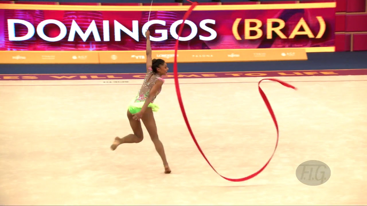 DOMINGOS Barbara (BRA) - 2019 Rhythmic Worlds, Baku (AZE) - Qualifications Ribbon