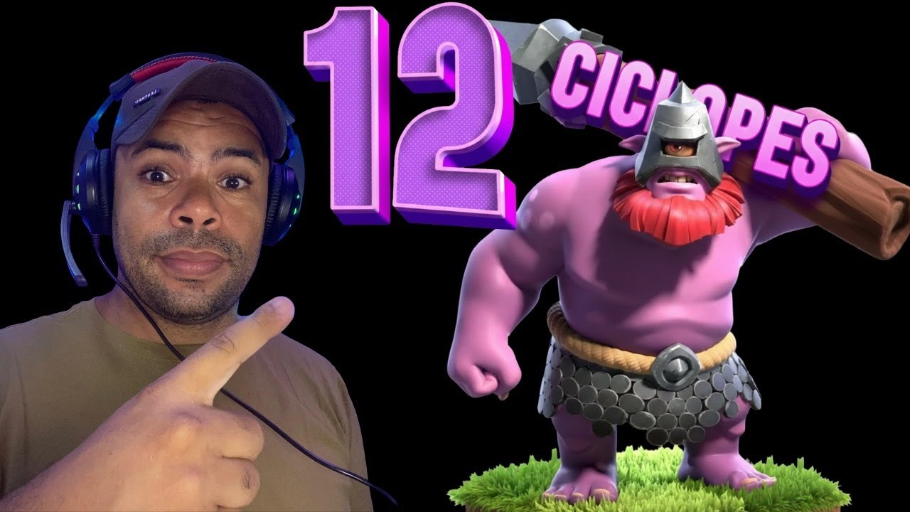 ESTRATÉGIA MONSTRA! 12 CICLOPES DESTRUÍRAM TUDO EM CLASH OF CLANS! 😱🔥