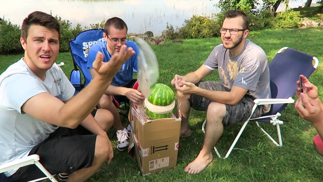 EXPLODING A WATERMELON WITH RUBBER BANDS