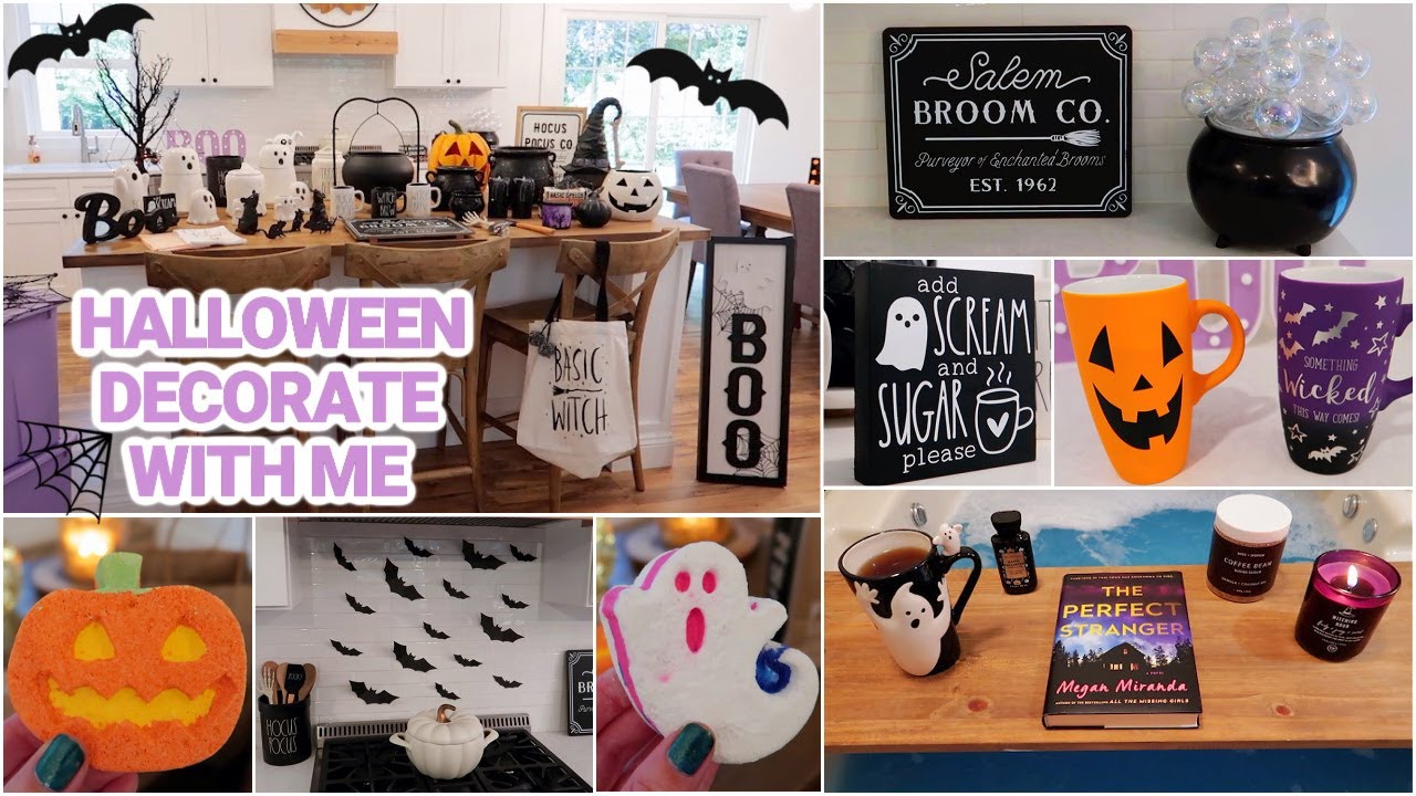 DECORATE WITH ME FOR HALLOWEEN + HALLOWEEN DECOR SHOPPING | HALLOWEEN DECOR IDEAS 2021