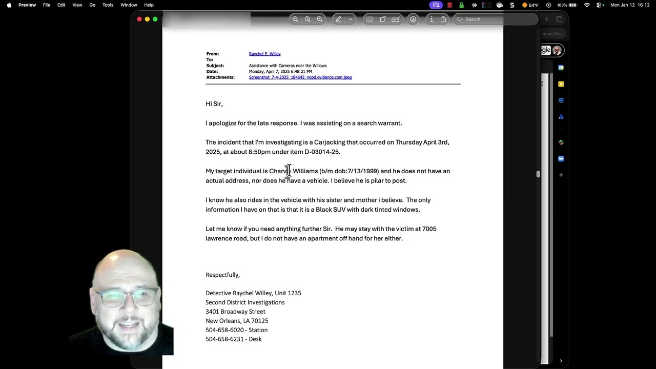Using public records to investigate and report NOPD misuse of facial recognition technology (FRT)