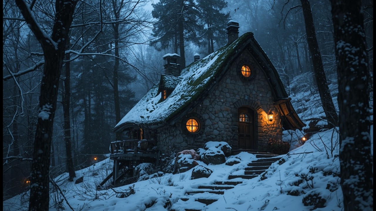 Frostbound Hobbit Haven ❄️ Medieval Celtic Winter Ambience for Deep Focus & Relaxation