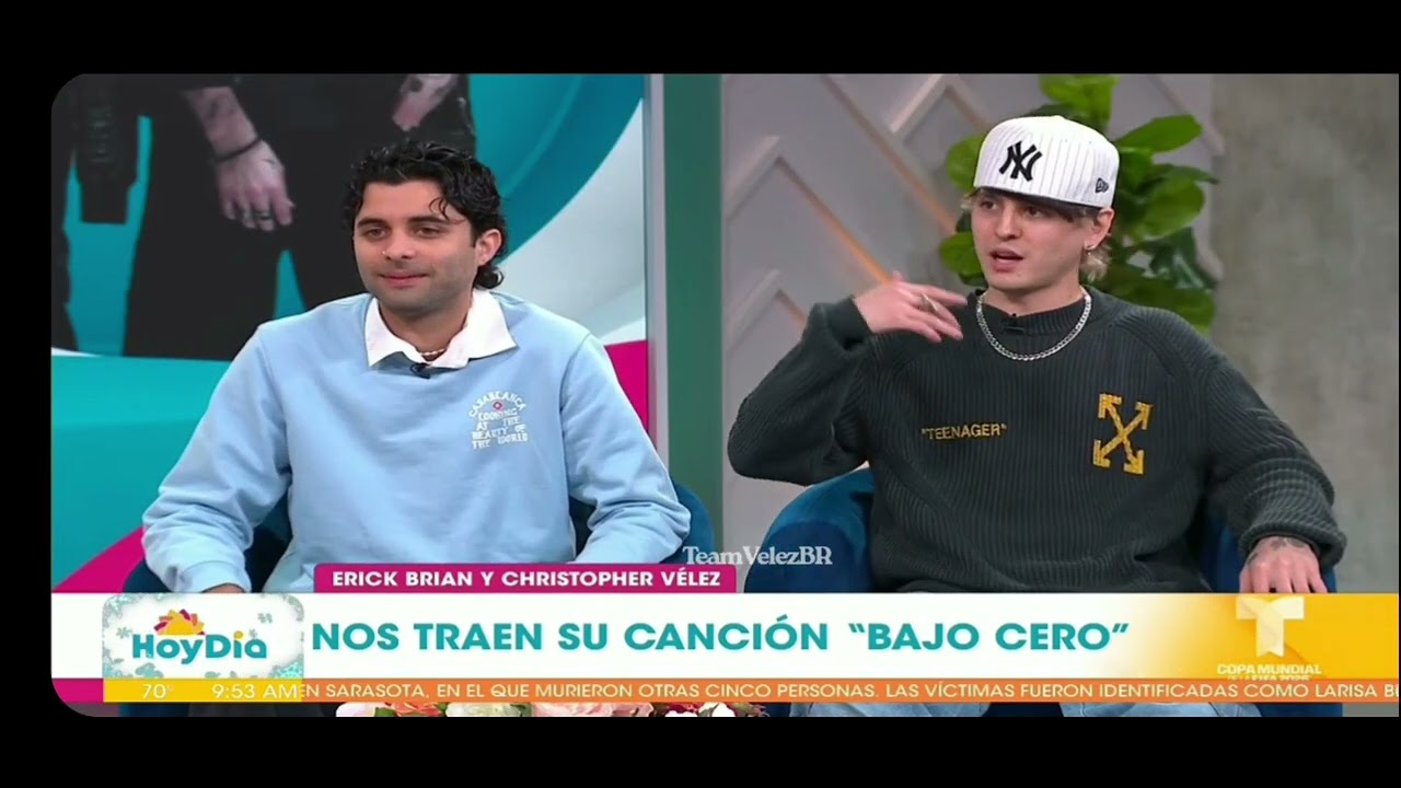 Christopher Vélez y Erick Brian en entrevista para el programa Hoy Día 