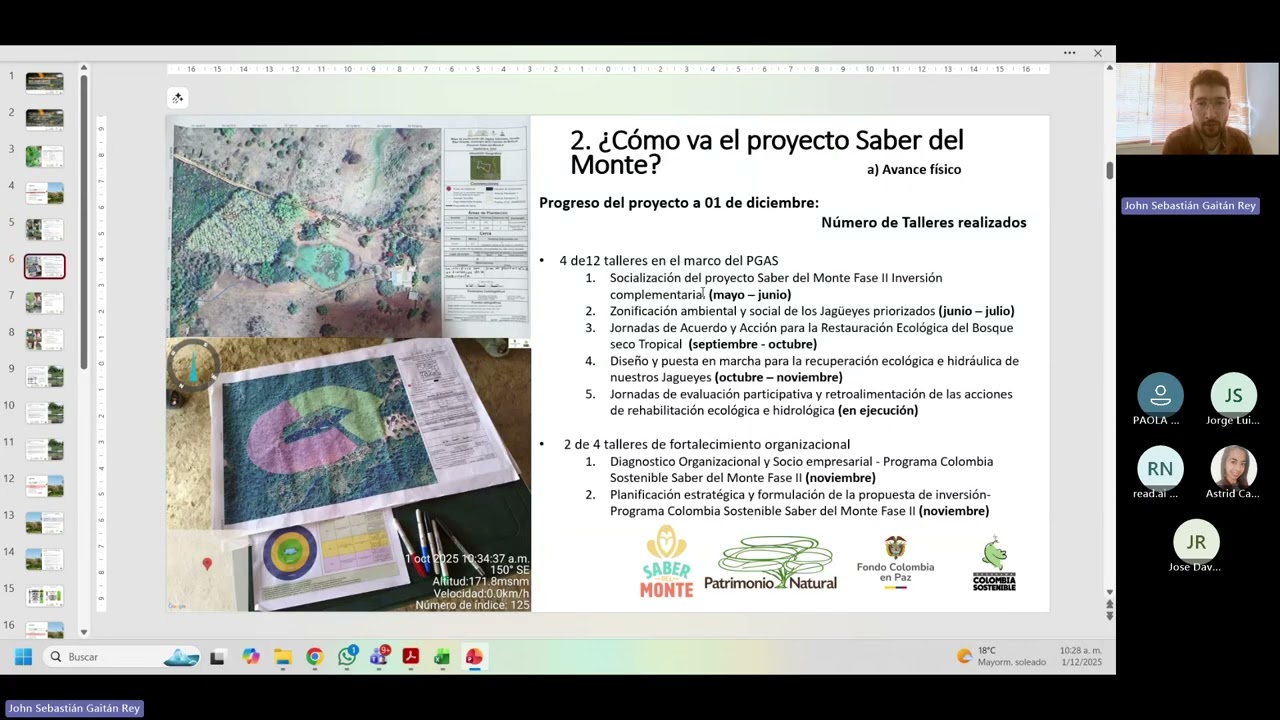 2025 12 01 Quinto comité de implementación Saber del Monte II