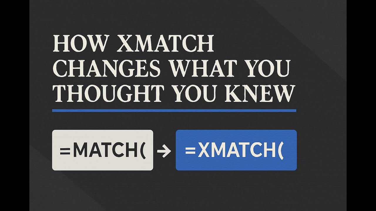 Discover The Power Of XMATCH For Finding Items In Your Excel List
