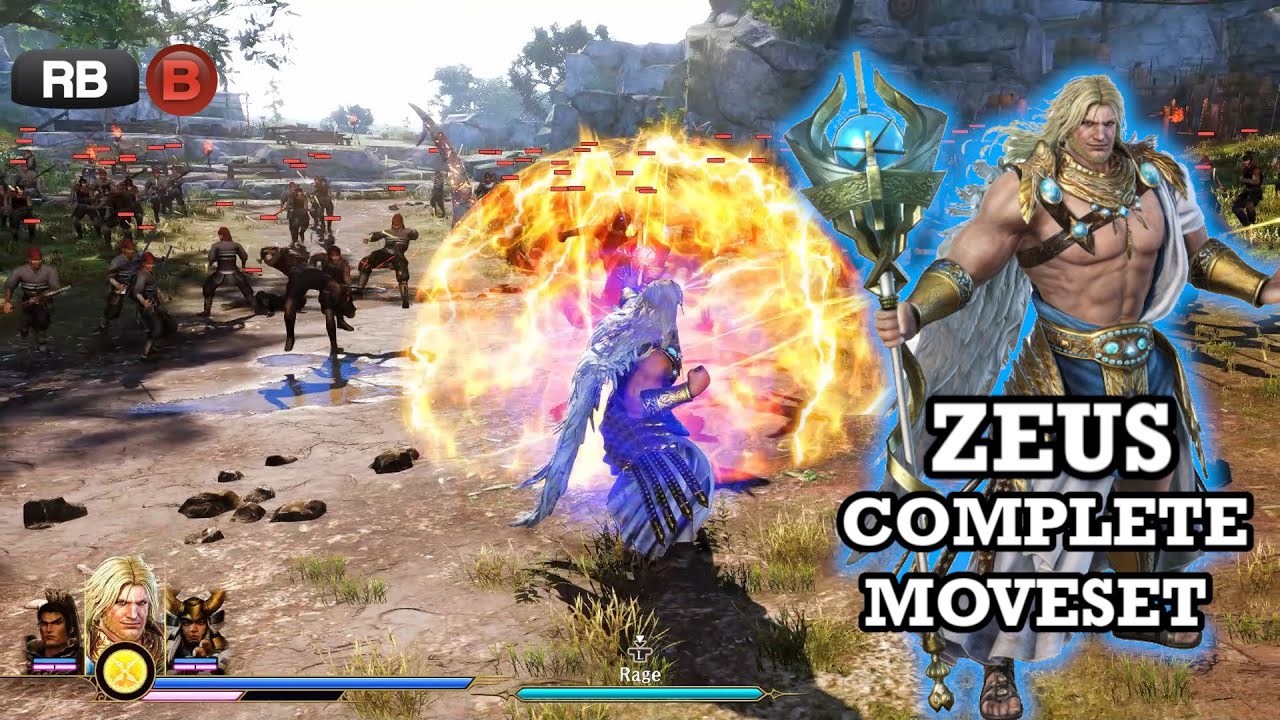 Warriors Orochi 4 Ultimate - Zeus Complete Moveset