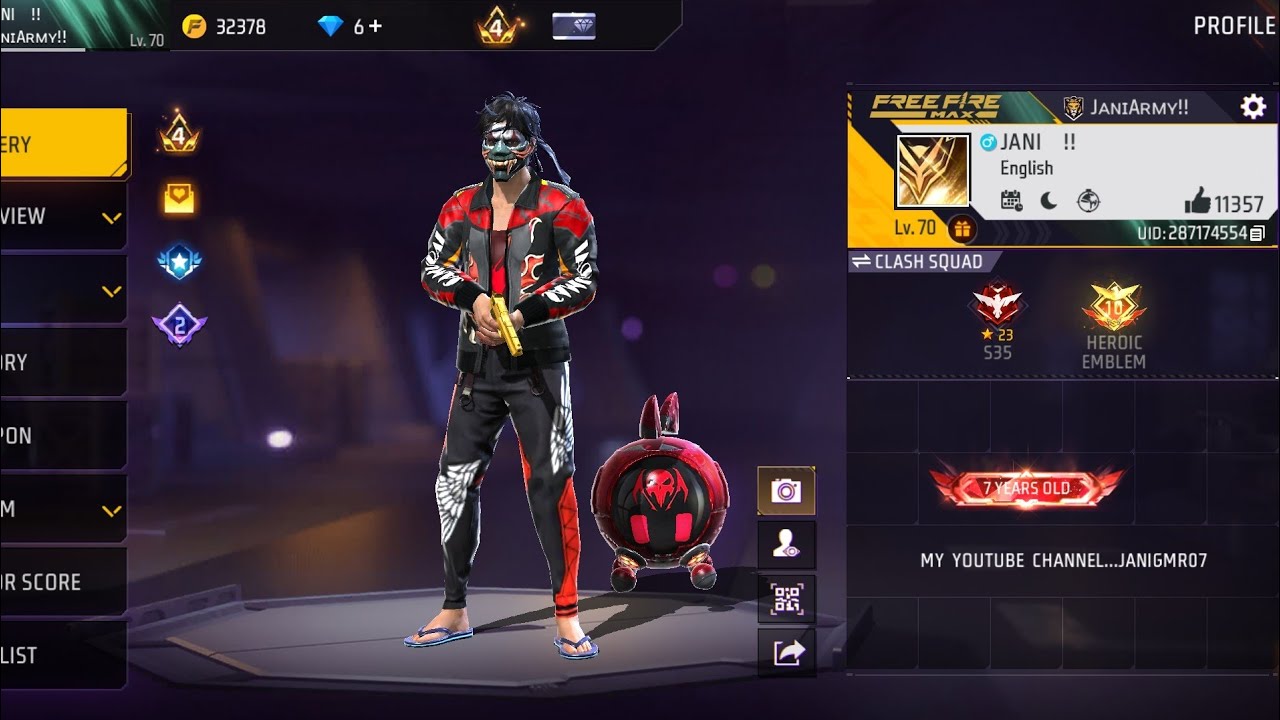 JANI 모 is live free fire 😱