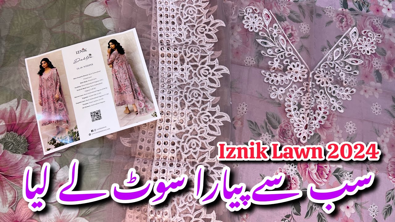 Iznik New Lawn Collection 2024||Hit codes||Embroidered Dresses With Detailed Review🔥#iznik #sale