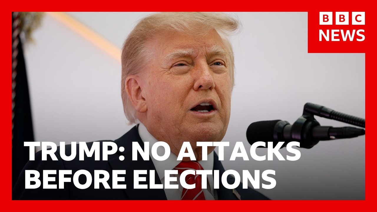 President Trump says the US won't attack Iran before crucial midterm elections | BBC News
