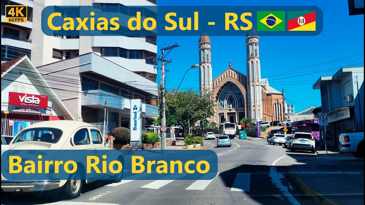 Caxias do Sul - RS | Dirigindo no Bairro Rio Branco | Abril 2023 | 4K