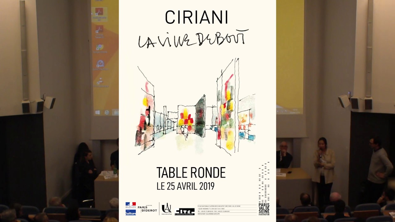 TABLE-RONDE AVEC HENRI CIRIANI / ENSAPVS