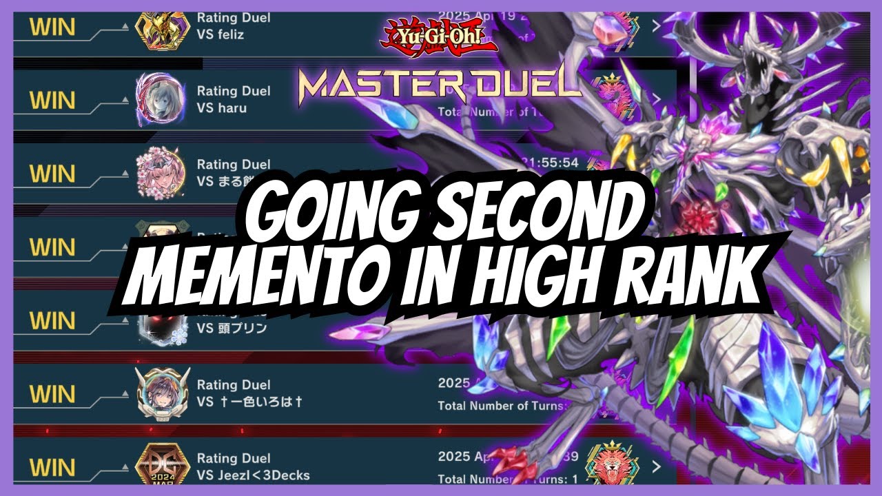 Going second MEMENTO-One of the most difficult decks in YGO! Yu-Gi-Oh! Master Duel- 2025