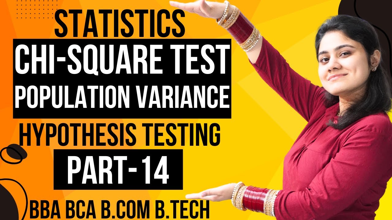 Introduction to Chi-Square Test|Population Variance |Statistics|BBA|BCA|B.COM|B.TECH|Dream Maths