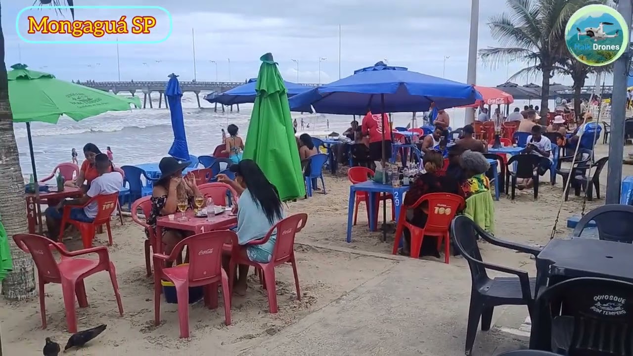 Domingo nublado e mar agitado em Mongaguá litoral sul sp 09/11/25🫣❤️🙏🏖️😄😎🚨🤣💓