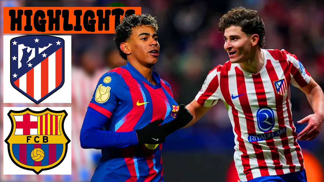 ATL&Eacute;TICO vs BAR&Ccedil;A 🔥 S&uacute;per DRAM&Aacute;TICO | 8 Goles | Resumen Completo