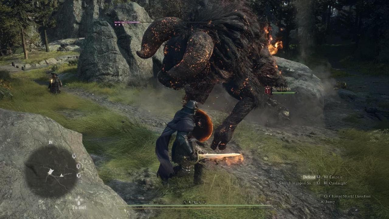 Dragon's Dogma 2 Fighter vs Minotaur
