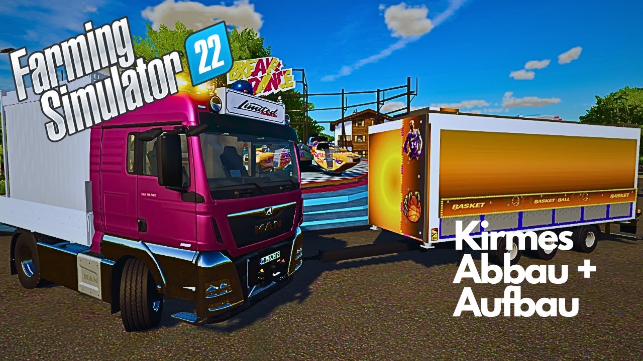 FS22 Kirmes Abbau und Aufbau auf dem neuem Platz #fs22 #kirmes #mods