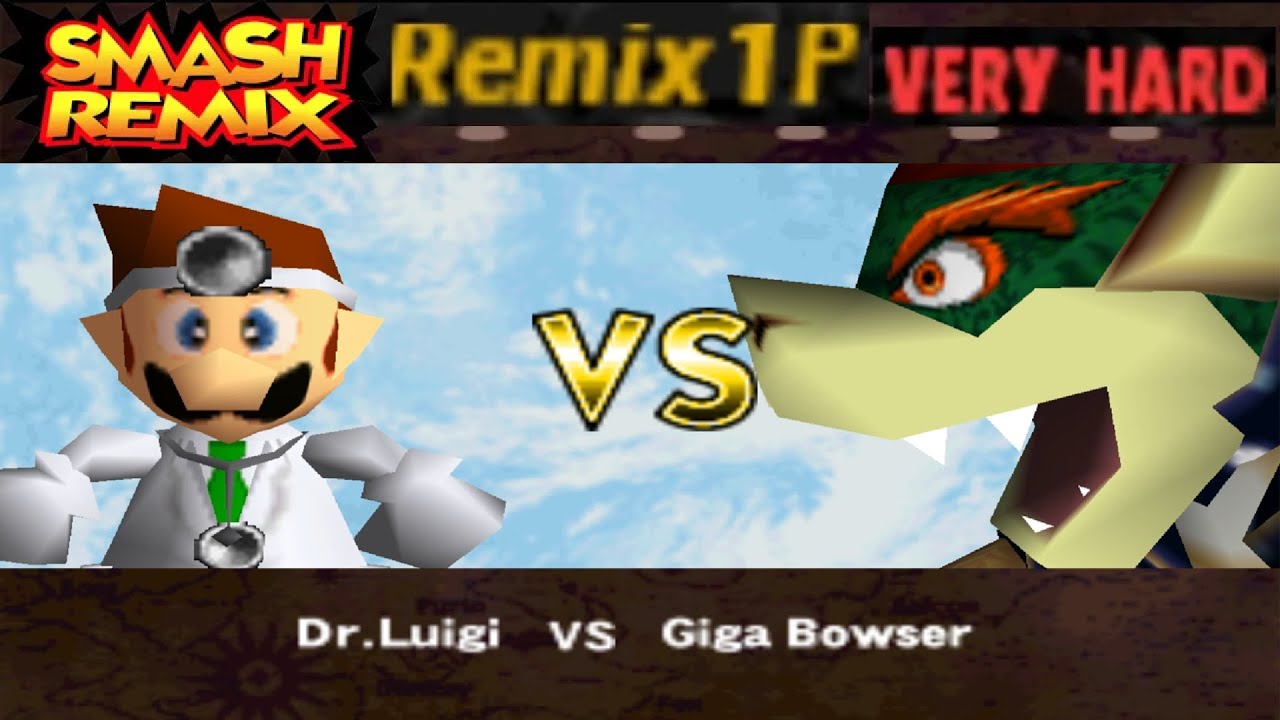 Smash Remix - Classic Mode Remix 1P Gameplay with Dr. Luigi (VERY HARD)