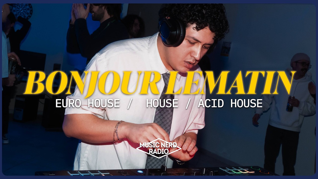 Retro Italo & Progressive House DJ Set in an Office Rave | Bonjourlematin