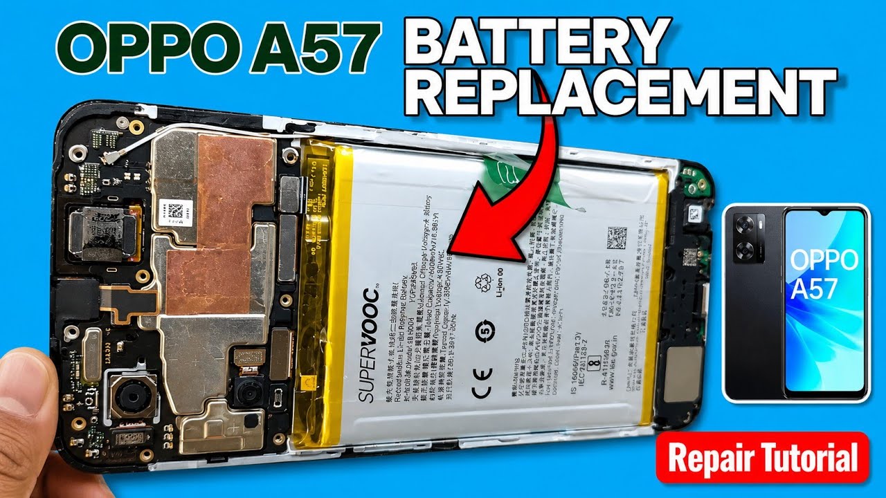 Oppo A57 Battery Replacement | How to Change Oppo A57 Battery | oppo A57 2022 battery | hello phones