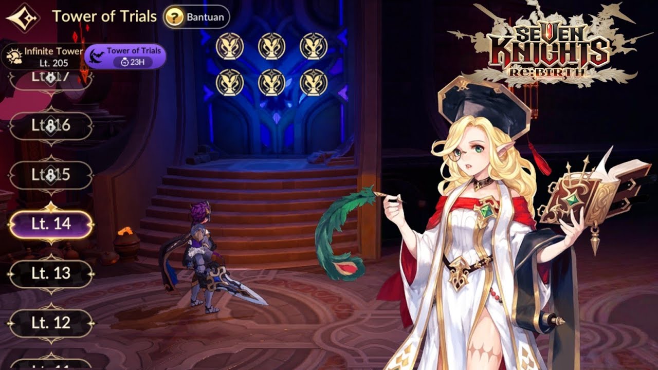 Seven Knight Rebirth - Tower of Trial 14F Noho 6 Medals 