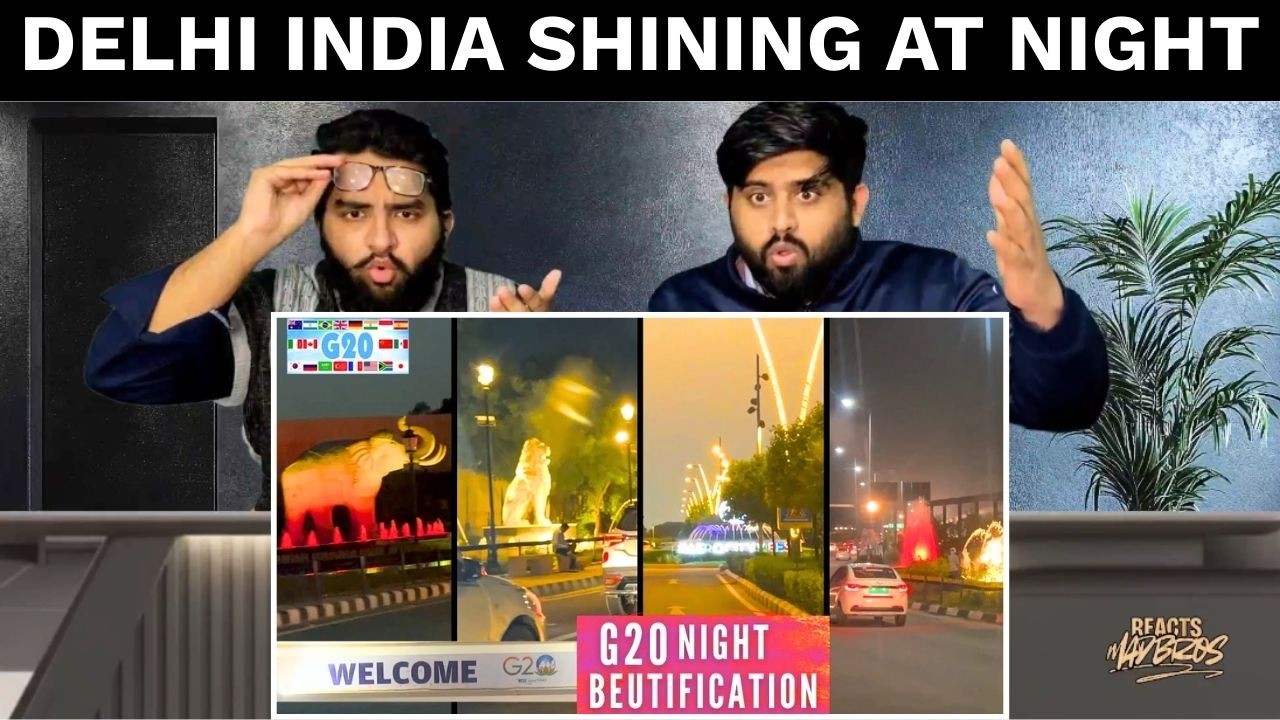 Pakistani Reaction On Delhi Roads Night Beautification | रात में Delhi की सुंदरता | Amazing India🔥
