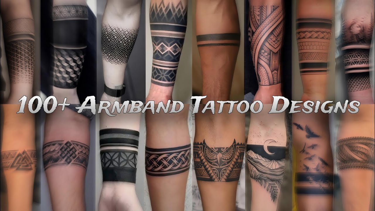 Более 100 вариантов татуировок-браслетов для мужчин | Trigger Tattoo