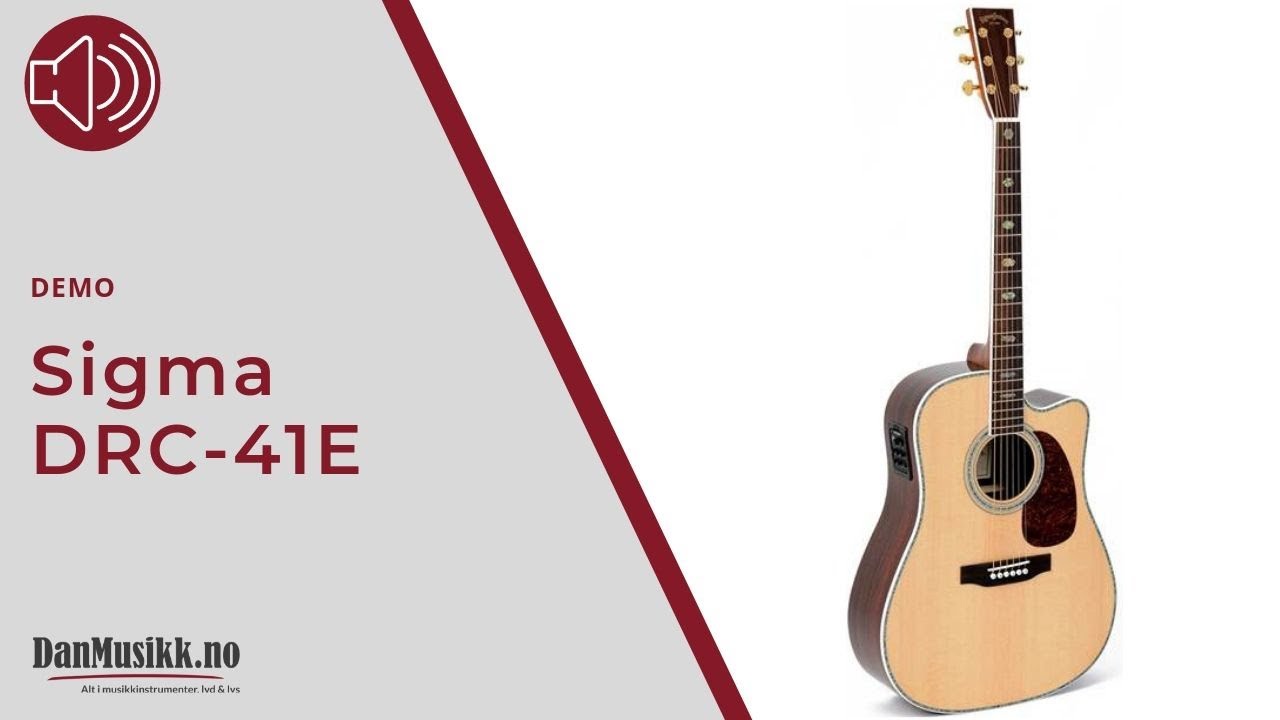 Sigma DRC-41E Halvakustisk Western-Gitar - DanMusikk.no