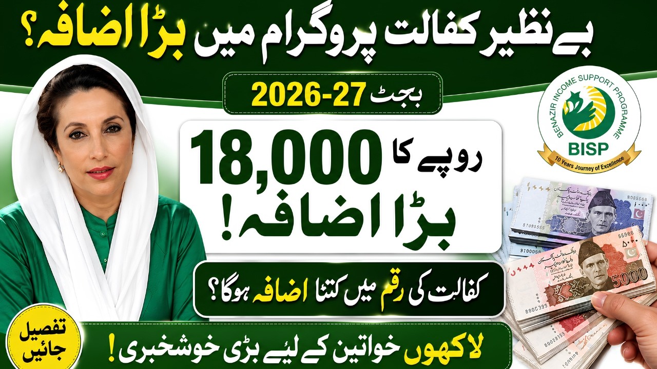 BISP Budget 2026 Increased | Rs. 18,000 Payment Confirmed? Latest 8171 Update