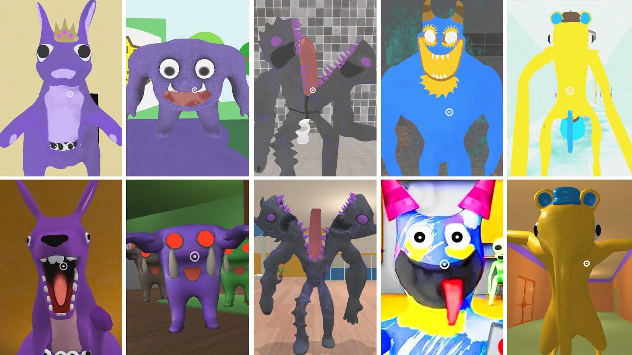 Garten of Banban 0-9 Mods All Jumpscares & All Bosses Fight | Real Games vs Fanmade Mobile Games