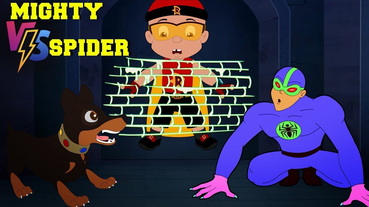 Mighty Raju vs Monster Spider ⚡ | Cartoons For Kids in Hindi | Funny Videos For Kids