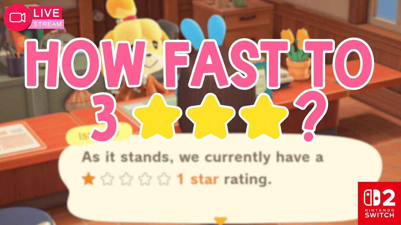 raising my island rating to 3 stars! | sailor moon island | switch 2 | acnh | live