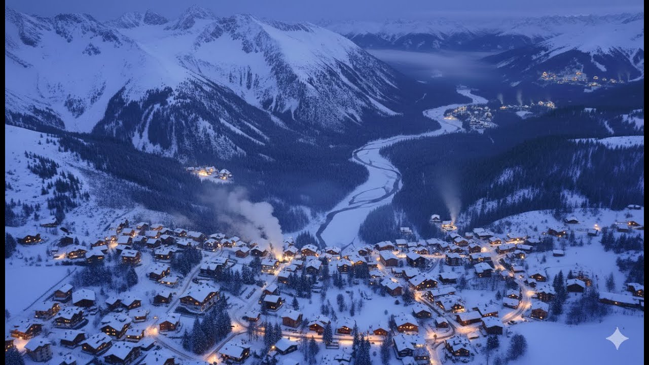 ✨ Magical Winter Night Atmosphere 🕯️ Peaceful Music for Deep Relaxation #WinterMagic